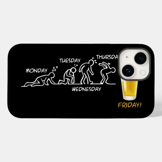 Bier-volutie Case-Mate iPhone Case (Achterkant (horizontaal))