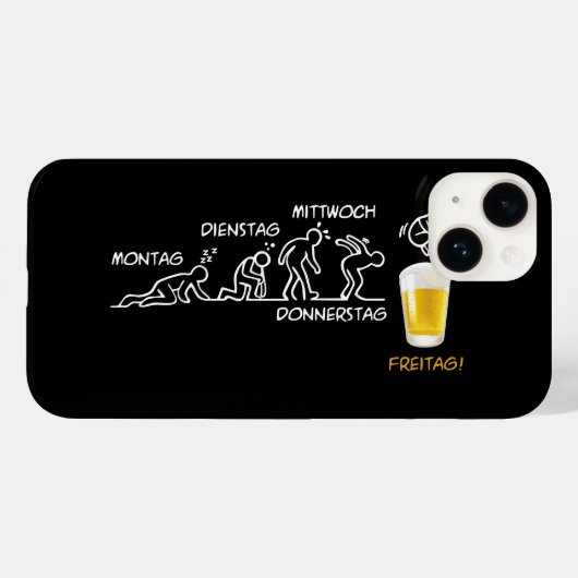 Bier-volutie Case-Mate iPhone Case (Achterkant (horizontaal))