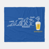 Bier-volutie Fleece Deken (Voorkant (Horizontaal))