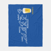 Bier-volutie Fleece Deken (Voorkant)