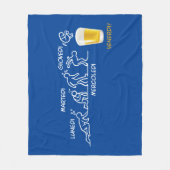 Bier-volutie Fleece Deken (Voorkant)
