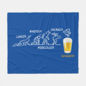 Bier-volutie Fleece Deken (Voorkant (Horizontaal))