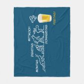 Bier-volutie Fleece Deken (Voorkant)