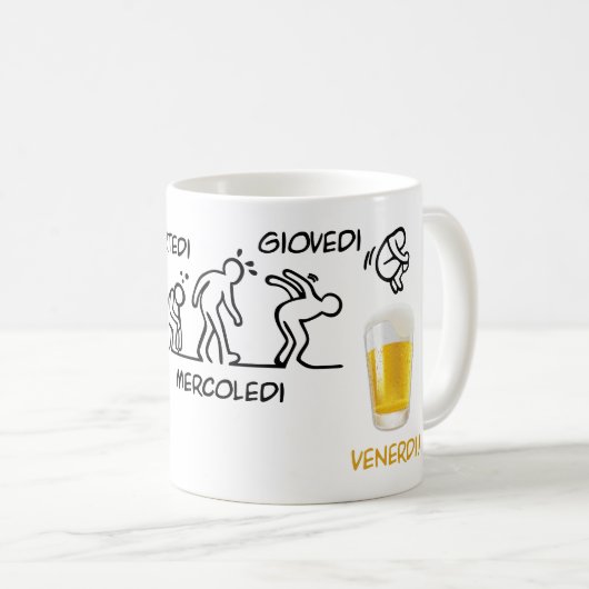 Bier-volutie Koffiemok (Voorkant rechts)