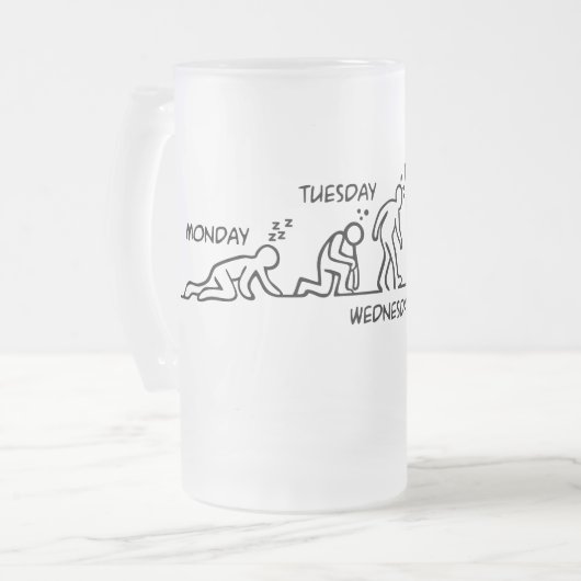 Bier-volutie Matglas Bierpul (Voorkant links)