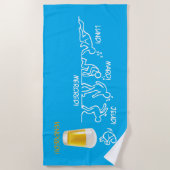 Bier-volutie Strandlaken (Voorkant)