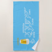 Bier-volutie Strandlaken (Voorkant)