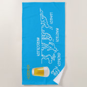 Bier-volutie Strandlaken (Voorkant)