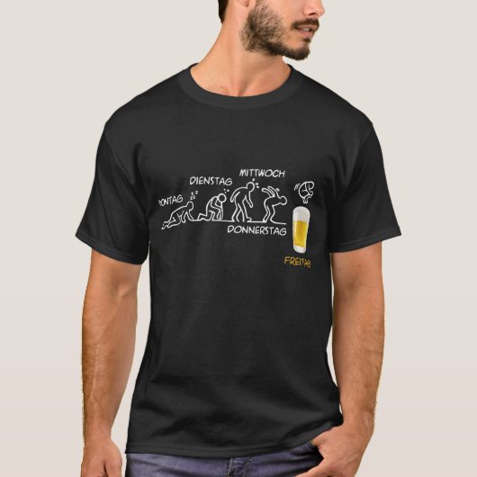 Bier-volutie T-shirt (Voorkant)