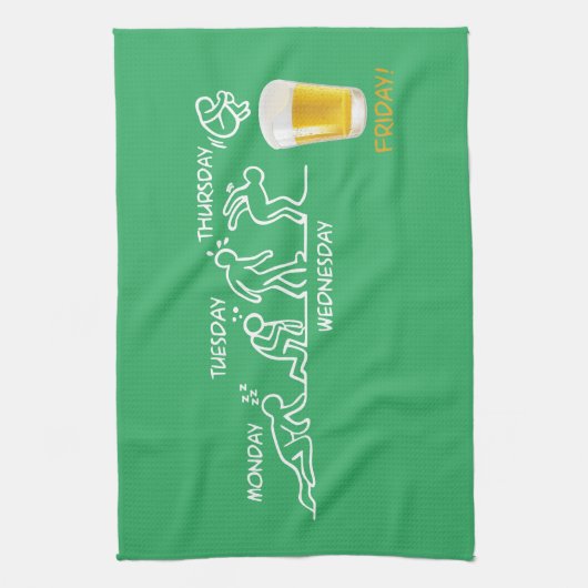 Bier-volutie Theedoek (Verticaal)