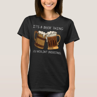 bier voor mannen Vrouwen Drink alcoholhoudende dra T-shirt