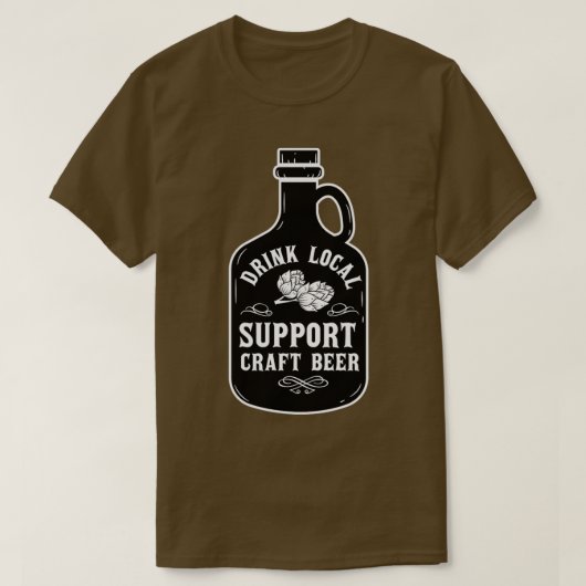bier voor mannen vrouwen kraken bier drinker t-shirt (Design voorkant)