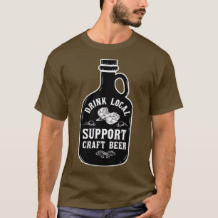 bier voor mannen vrouwen kraken bier drinker t-shirt