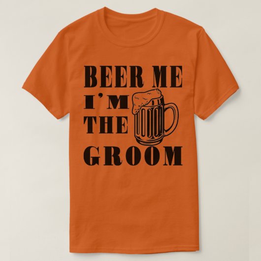 BIER VOOR MIJ Ix27M DE BRUIDEGOM Funny Bruidegom C T-shirt (Design voorkant)