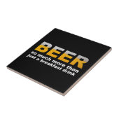 Bier voor ontbijt tegeltje (Zijkant)