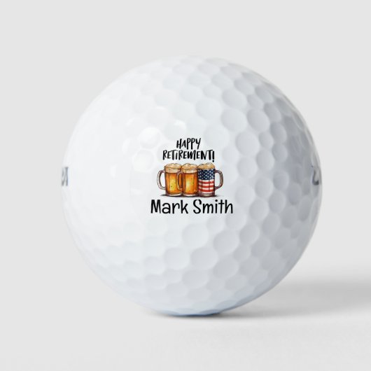 Bier voor Pensioen Golfballen (Voorkant)