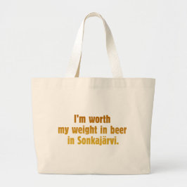 Bier Vrouw Jumbo Boodschappentas Grote Tote Bag