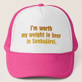 Bier Vrouw Roze Dop Trucker Pet