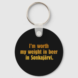 Bier Vrouw Zwarte Sleutelhanger
