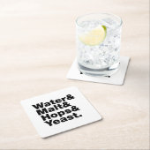 Bier = Water, mout, hop en gist. Kartonnen Onderzetters (Insitu)