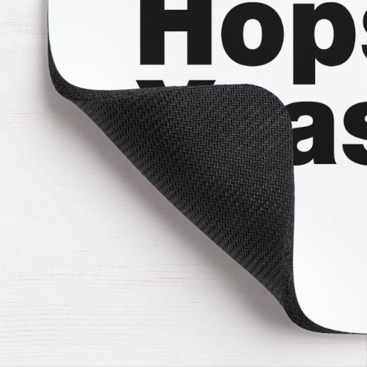 Bier = Water, mout, hop en gist. Muismat (Hoek)