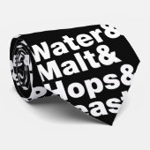 Bier = Water, mout, hop en gist. Stropdas (Opgerold)