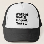 Bier = Water, mout, hop en gist. Trucker Pet (Voorkant)