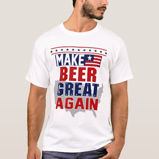 Bier weer geweldig T-shirt maken (Voorkant)