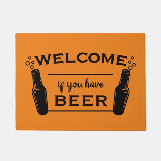 Bier Welkom Home Goud Deurmat (Voorkant)
