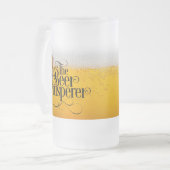 Bier Whisperer Frosted Glass Beer Mok (Voorkant links)