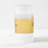 Bier Whisperer Frosted Glass Beer Mok (Center)