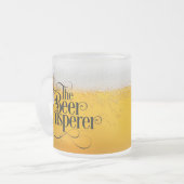 Bier Whisperer Frosted Glass Coffee Mok (Voorkant links)