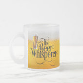 Bier Whisperer Frosted Glass Coffee Mok (Links)