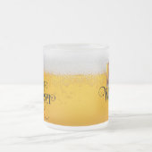 Bier Whisperer Frosted Glass Coffee Mok (Center)