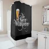 Bier Whisperer (goud) Shower Curtain Douchegordijn (In situ)