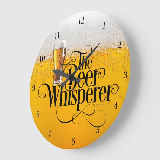 Bier Whisperer Large Clock Grote Klok (Hoek)