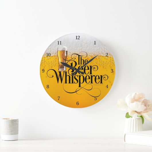 Bier Whisperer Large Clock Grote Klok (Huis)