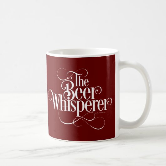 Bier Whisperer (wit) Koffiemok (Rechts)