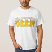 Bier White Value T-Shirt (Voorkant)
