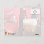 Bier, wijn en margarita briefkaart (Achterkant)