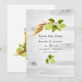 Bier Wilgenloof en Goud Save The Date (Voorkant / Achterkant)