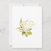 Bier Willow groen en goud Save The Date (Achterkant)