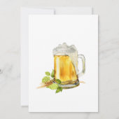 Bier Willow groen en goud Save The Date (Achterkant)