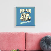 Bier: Witte Jongens helpen dansen sinds Canvas Afdruk (Insitu (Woonkamer))
