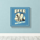 Bier: Witte Jongens helpen dansen sinds Canvas Afdruk (Insitu (Houten vloer))