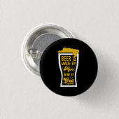 Bier wordt gemaakt door Mannen Ronde Button 3,2 Cm (Voorkant /achterkant)