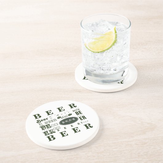Bier Zandsteen Onderzetter (Zijkant)
