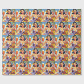 Bier Zomer Pin Up Cadeaupapier (Vlak)