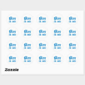 Bier zu mir bayrisch bayerisch Bayern bavarian Ronde Sticker (Vel)