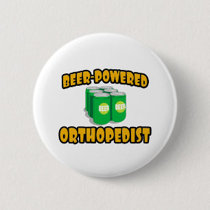 Bieraangedreven orthopedist ronde button 5,7 cm
